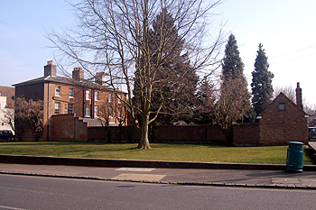 The rear of 6 and 8 George Street seen from Leighton Street March 2012